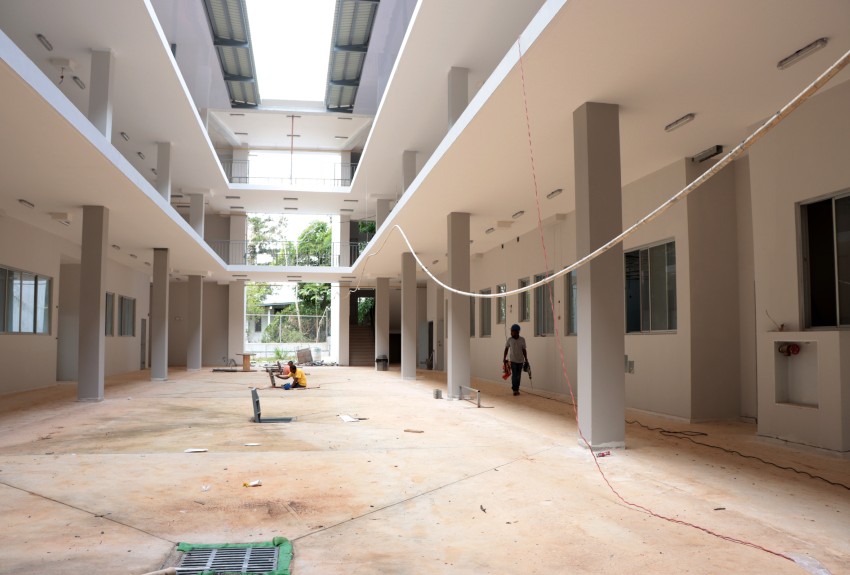 Colegio Altos de San Francisco en su última etapa de construcción
